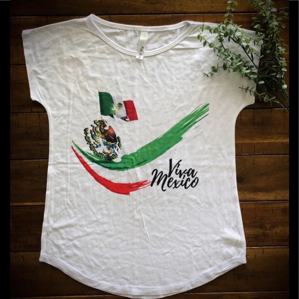 Viva Mexico Cotton Stretch Tee Med